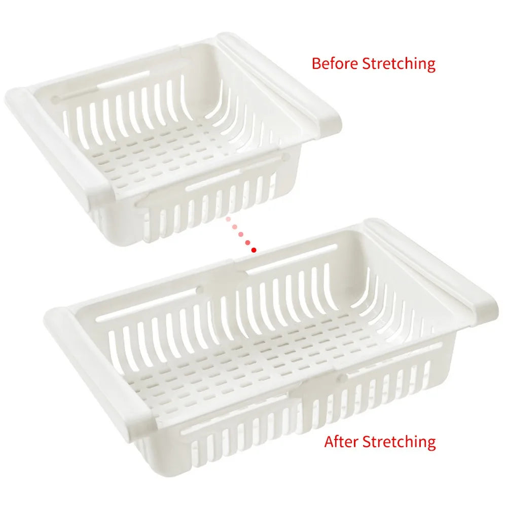 Refrigerator Egg Fruit Storage Box Drawer Baskets Fridge Organizer Shelf