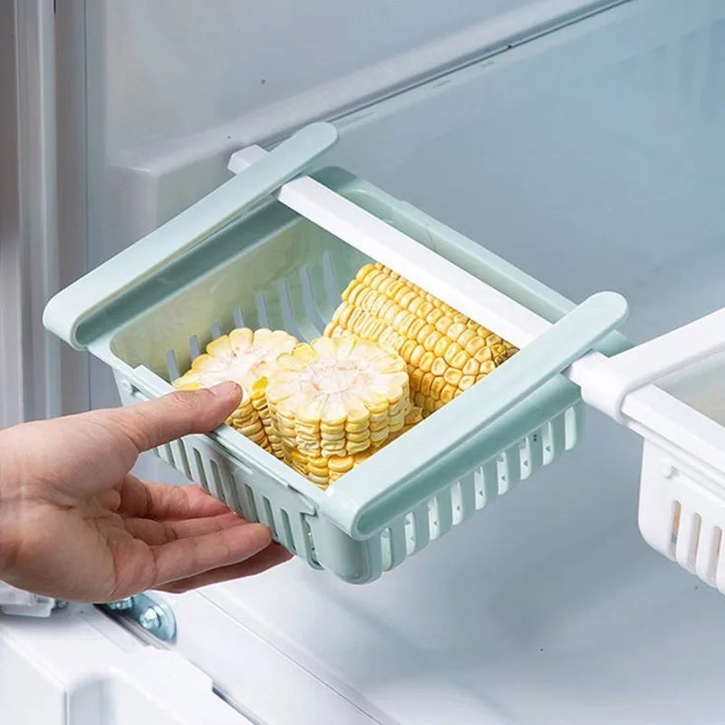 Refrigerator Egg Fruit Storage Box Drawer Baskets Fridge Organizer Shelf