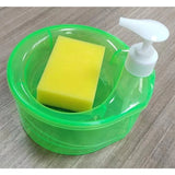 Creative Dispenser Kitchen Dish Soap Dispenser With Sponge Liquid Pump Soap Container