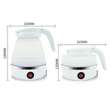 Foldable Portable Kettle | Travel Kettle - Upgraded Food Grade Silicone, 5 Mins Heater To Quickly Foldable Electric Kettle, 600ML