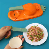 2 in 1 ম্যাজিক পিঠা মেকার-2 In1 Dumpling Maker DIY Kit Wrapper Presser Manual Labor- Machine Kitchen Gadgets
