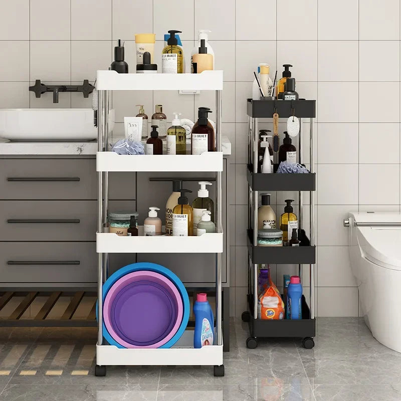 Wide Type High Capacity Multi Purpose Trolly Rack Multifunctional Movable Storage Cart