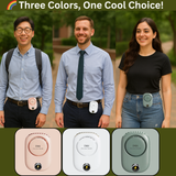 Portable Waist Hanging Fan Mini Neck Fans with Adjustable Bladeless USB Rechargeable Sports Cooling Fan