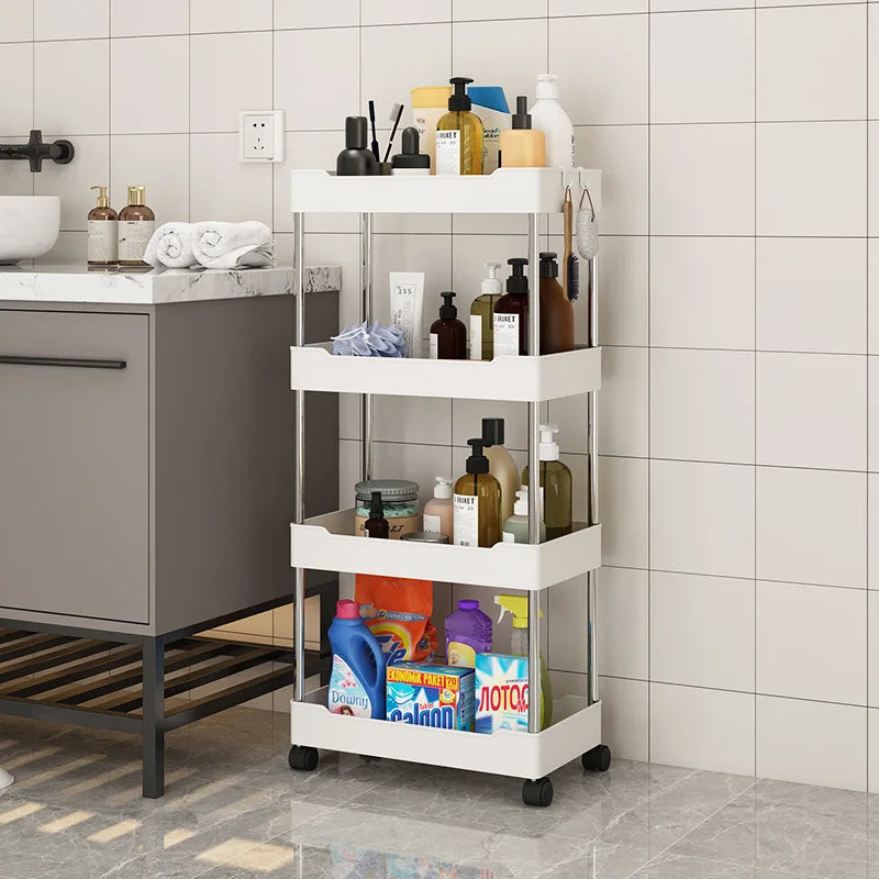 Wide Type High Capacity Multi Purpose Trolly Rack Multifunctional Movable Storage Cart