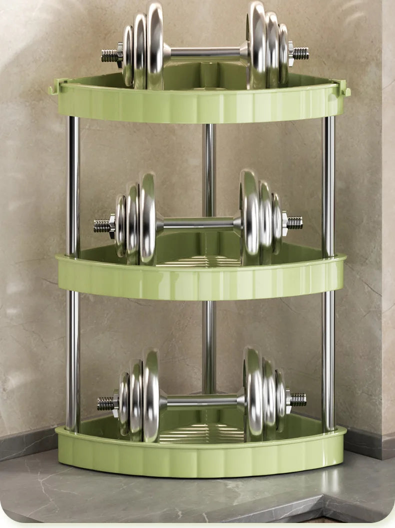 4 Layer Corner Trolly Rack Multifunctional Corner Storage Rack for Every Home (HL035)