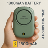 Portable Waist Hanging Fan Mini Neck Fans with Adjustable Bladeless USB Rechargeable Sports Cooling Fan