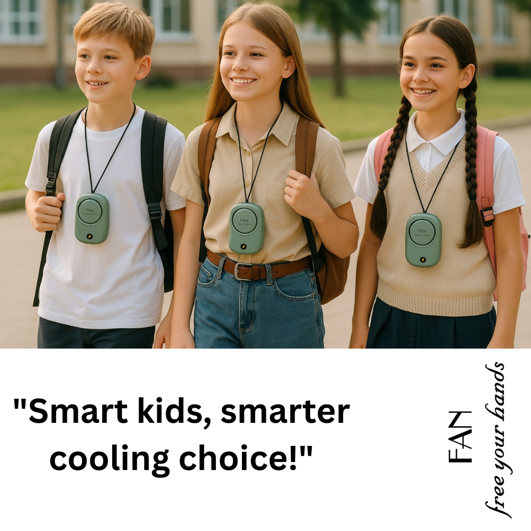 Portable Waist Hanging Fan Mini Neck Fans with Adjustable Bladeless USB Rechargeable Sports Cooling Fan