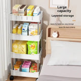 Wide Type High Capacity Multi Purpose Trolly Rack Multifunctional Movable Storage Cart