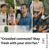 Portable Waist Hanging Fan Mini Neck Fans with Adjustable Bladeless USB Rechargeable Sports Cooling Fan