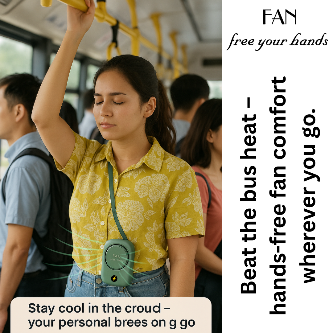 Portable Waist Hanging Fan Mini Neck Fans with Adjustable Bladeless USB Rechargeable Sports Cooling Fan